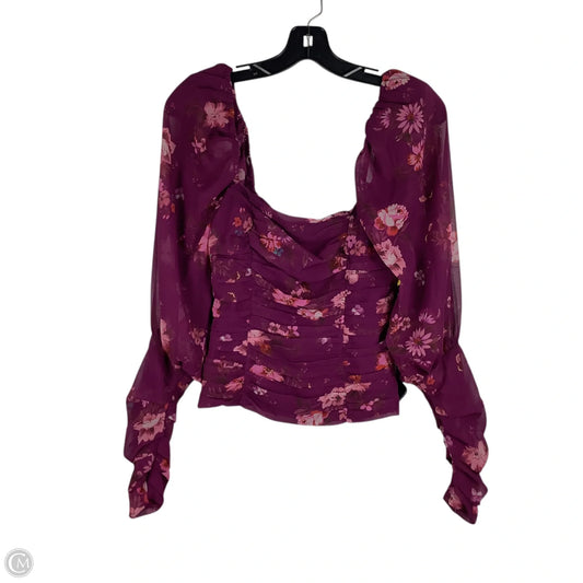 Top Long Sleeve By Clothes Mentor In Floral Print, Size: Xs