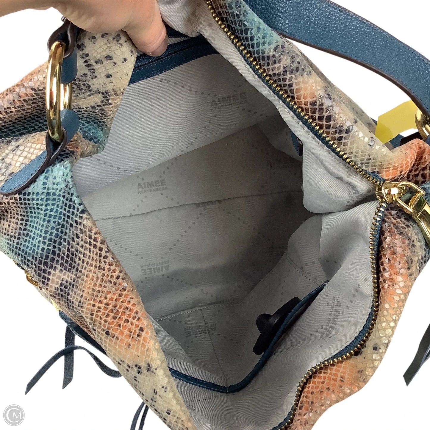 Handbag Leather By Aimee Kestenberg, Size: Medium