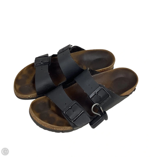 Sandals Flats By Birkenstock In Black, Size: 9 (40)