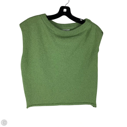 Sweater Short Sleeve By Princess Polly In Green, Size: 6