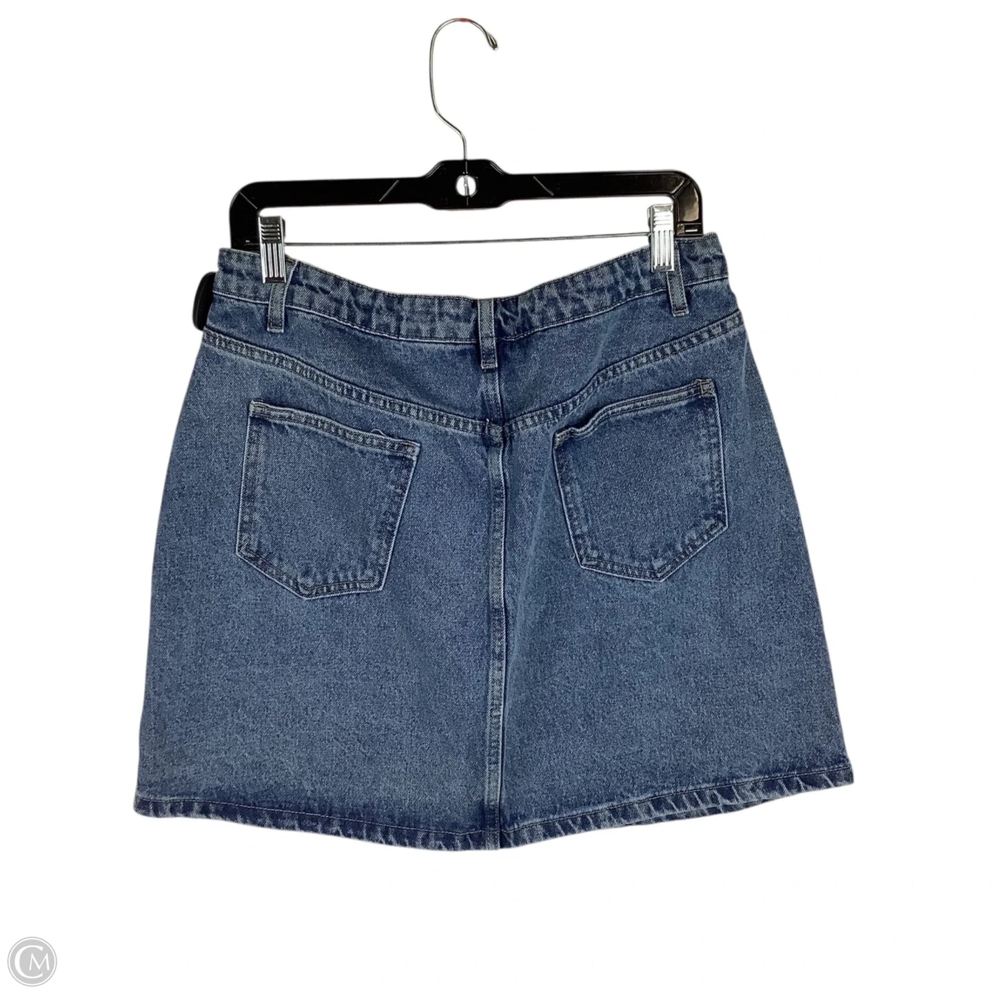 Skirt Mini & Short By Cmc In Blue Denim, Size: L