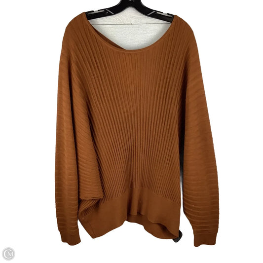 Top Long Sleeve By Anthropologie In Orange, Size: Xl