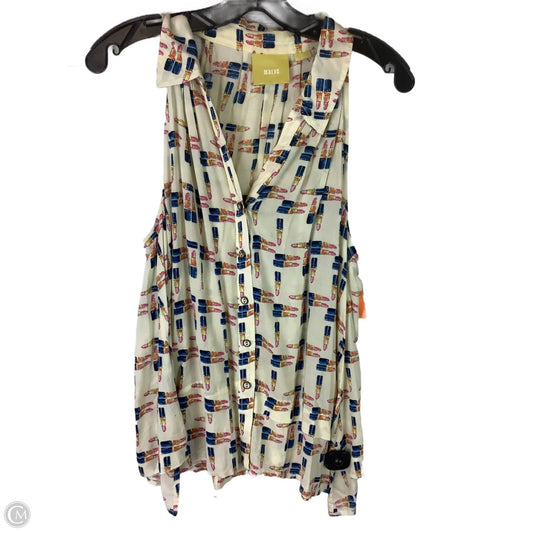 Top Sleeveless By Maeve In Cream, Size: M