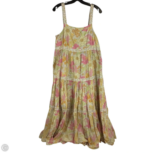 Dress Casual Maxi By American Eagle In Floral Print, Size: L