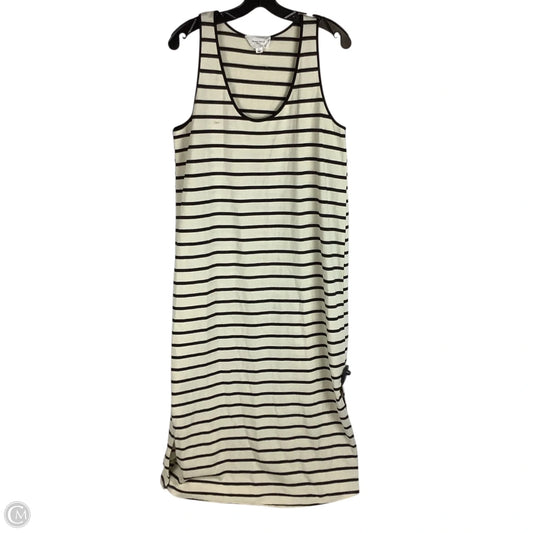 Dress Casual Maxi By Pomander Place In Black & Cream, Size: L