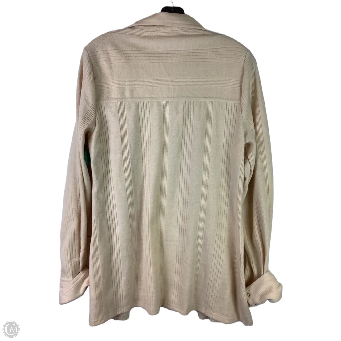 Jacket Shirt By Pilcro In Beige, Size: Xl