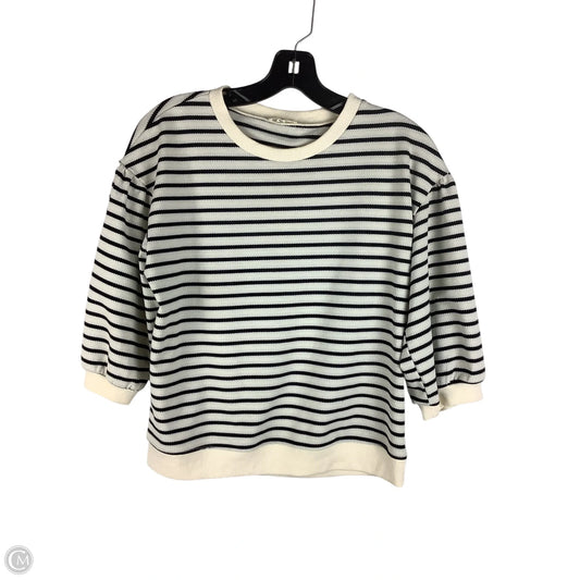 Top Short Sleeve By Jodifl In Striped Pattern, Size: S