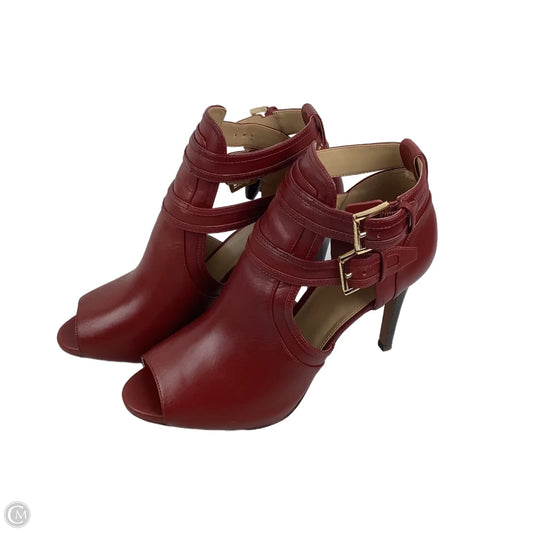 Sandals Heels Stiletto By Michael By Michael Kors In Red, Size: 9.5