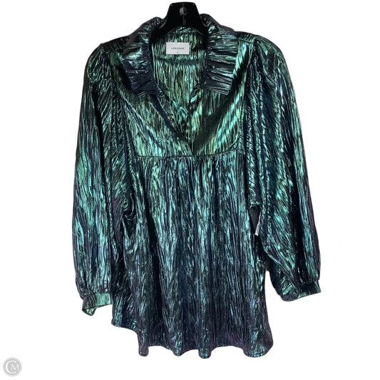 Top Long Sleeve By Adrienne In Multi-colored, Size: M