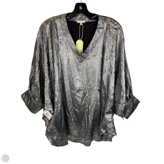 Top 3/4 Sleeve By Jodifl In Silver, Size: M