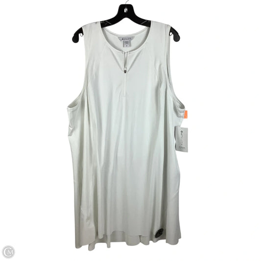 Athletic Dress By Athleta In White, Size: 3x