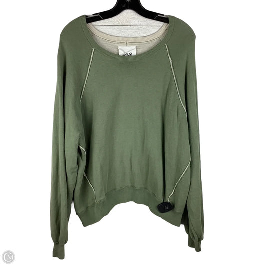 Top Long Sleeve By Aerie In Green, Size: S