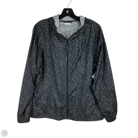Jacket Windbreaker By Columbia In Grey, Size: M