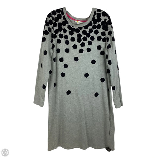 Dress Casual Midi By Boden In Grey, Size: 14 LONG
