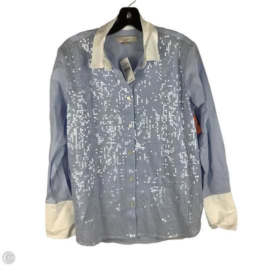 Top Long Sleeve By Loft In Blue, Size: S