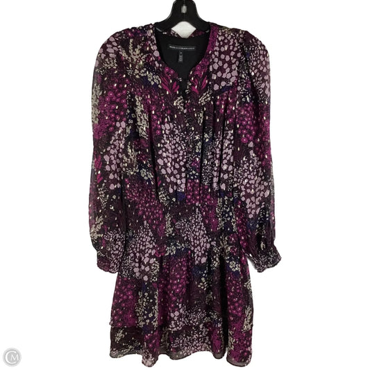 Dress Casual Midi By White House Black Market In Purple, Size: S