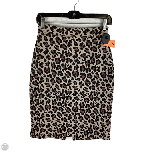 Skirt Mini & Short By Maeve In Animal Print, Size: Xs