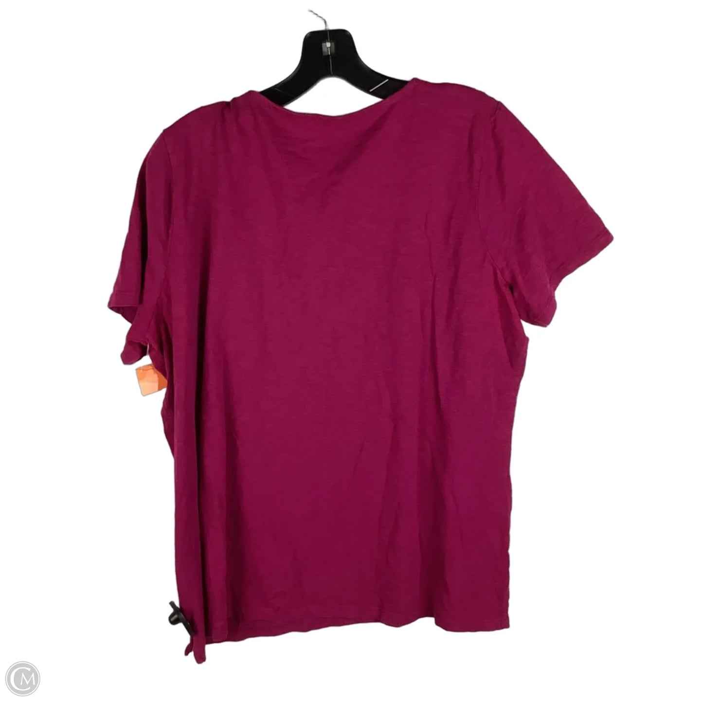 Top Short Sleeve Basic By Talbots In Pink, Size: 1x