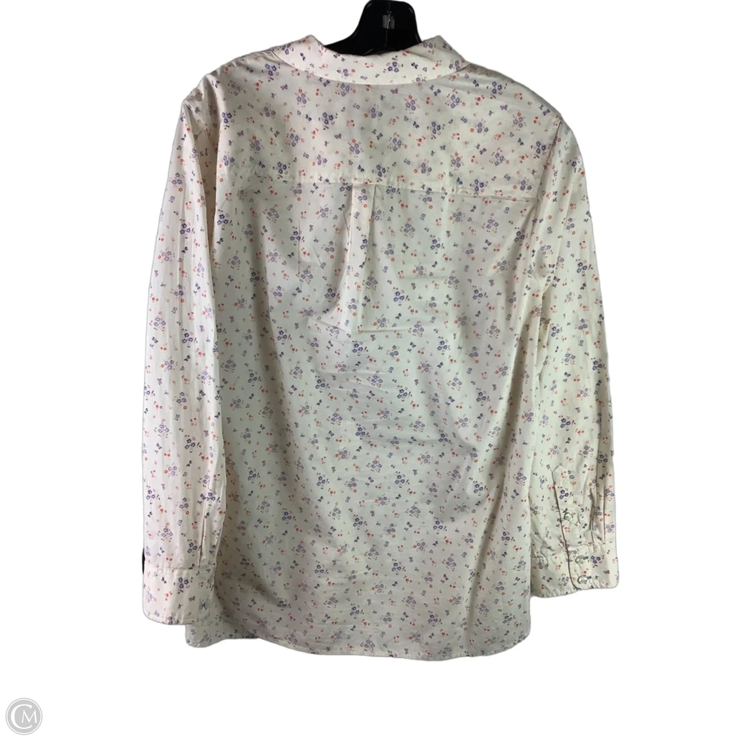 Top Long Sleeve By Talbots In Floral Print, Size: 1x