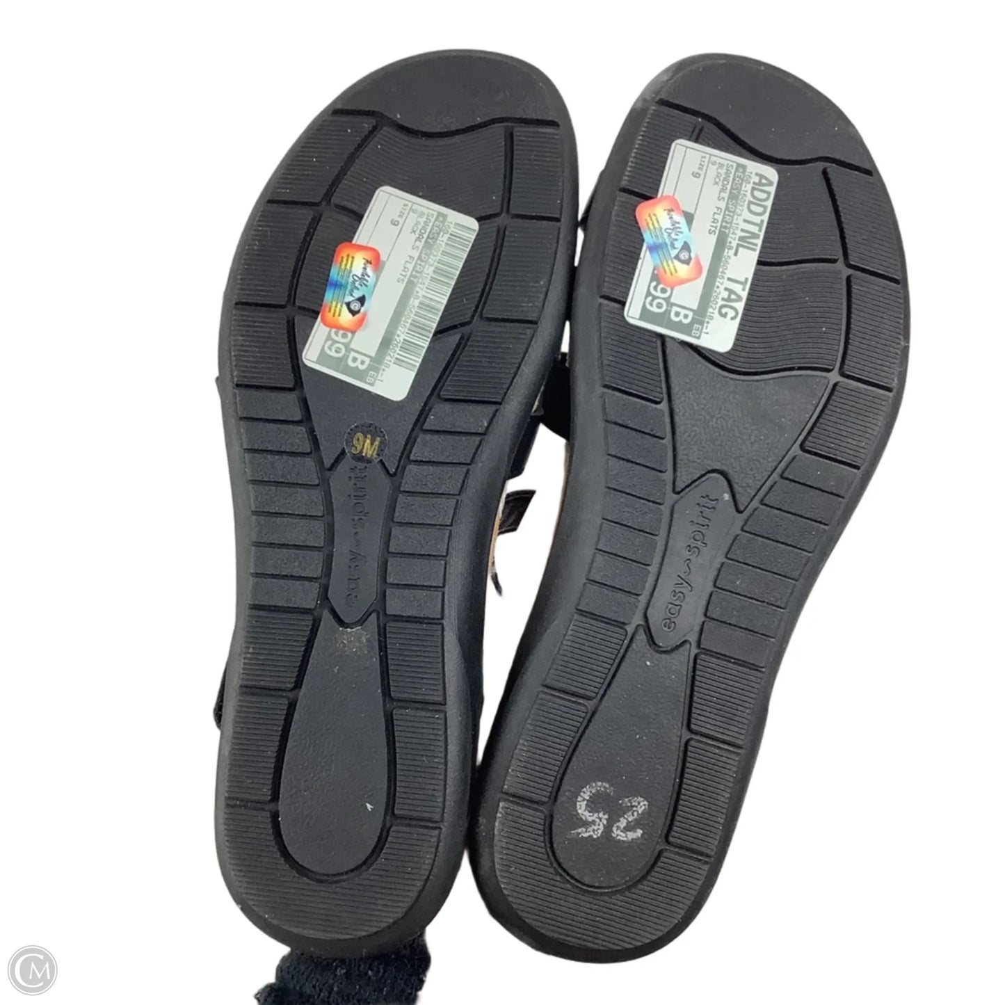 Sandals Flats By Easy Spirit In Black, Size: 9
