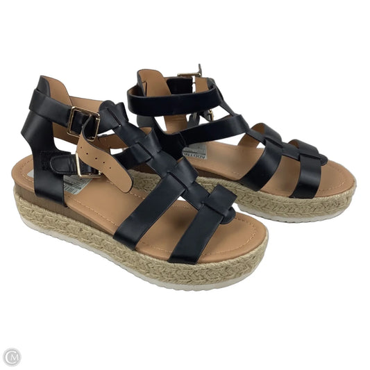 Sandals Heels Platform By Soda In Black, Size: 9