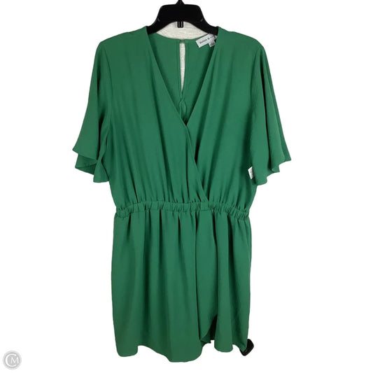 Romper Dress Casual By Emma And Michele In Green, Size: Xl