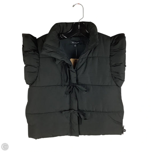 Vest Puffer & Quilted By Blu Pepper In Black, Size: S