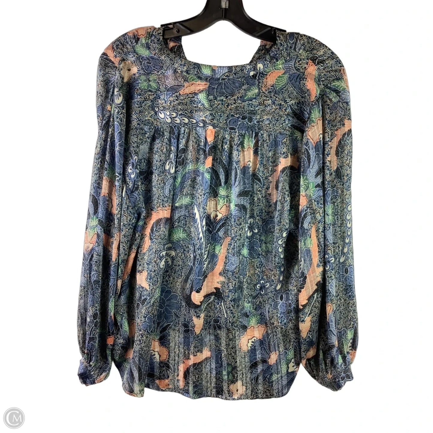 Top Long Sleeve By Clothes Mentor In Blue, Size: S