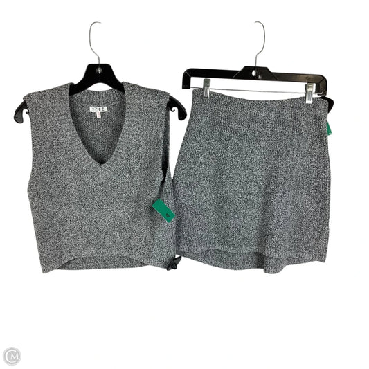 Skirt Set 2pc By Tcec In Grey, Size: S