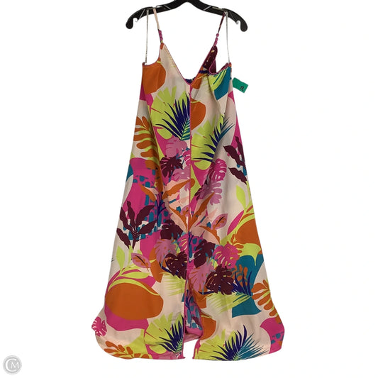 Dress Casual Maxi By Cmc In Multi-colored, Size: L