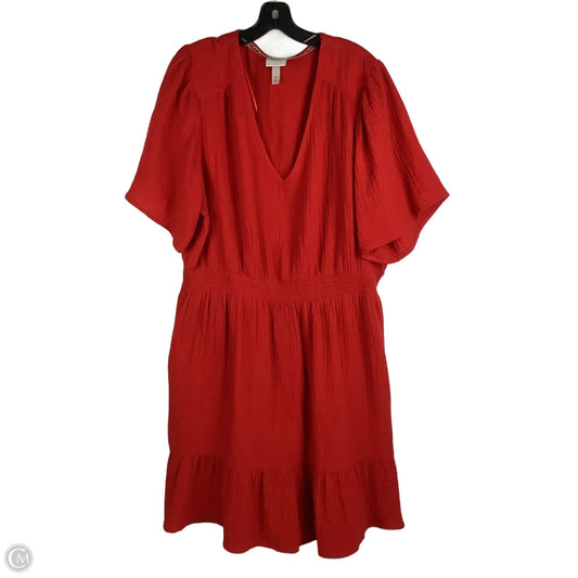 Dress Casual Maxi By Knox Rose In Red, Size: Xl