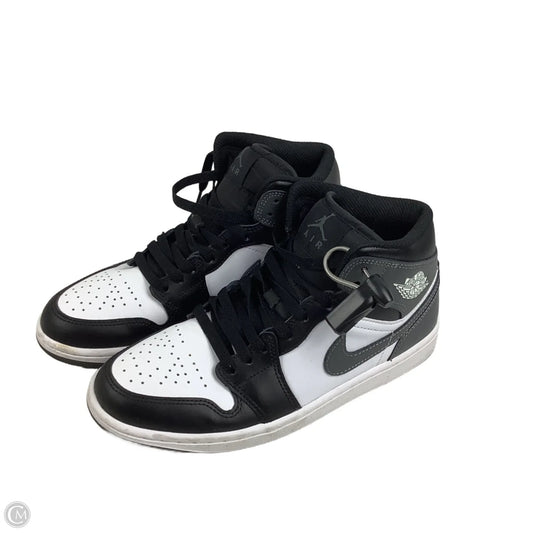 Shoes Luxury Designer By Jordan In Black & White, Size: 7.5MENS/ Est. Women’s 9