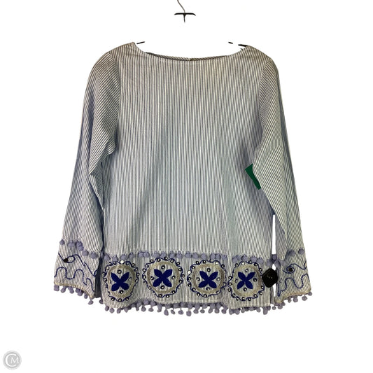 Top Long Sleeve By Sail To Sable In Blue, Size: Xs