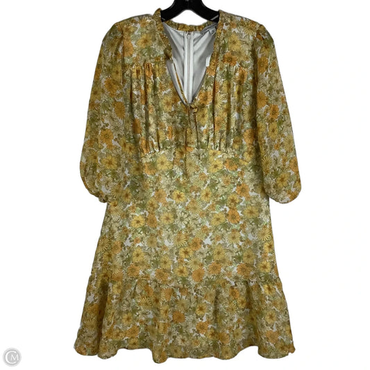 Dress Casual Midi By Clothes Mentor In Yellow, Size: M