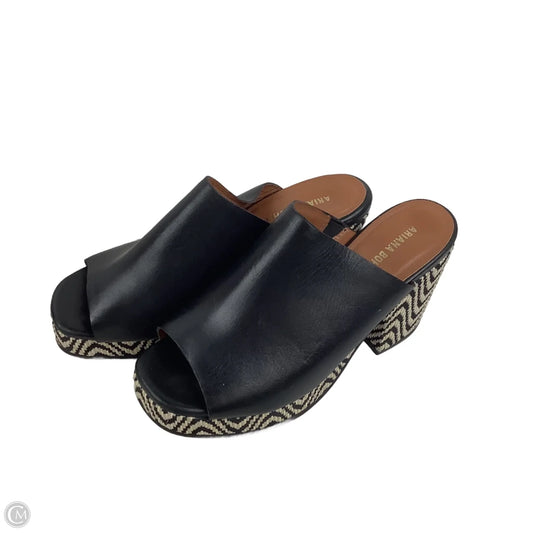 Shoes Heels Block By Clothes Mentor In Black & Brown, Size: 6.5 (37)