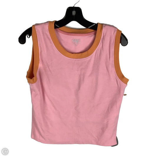 Top Sleeveless By Cmc In Pink, Size: Xl