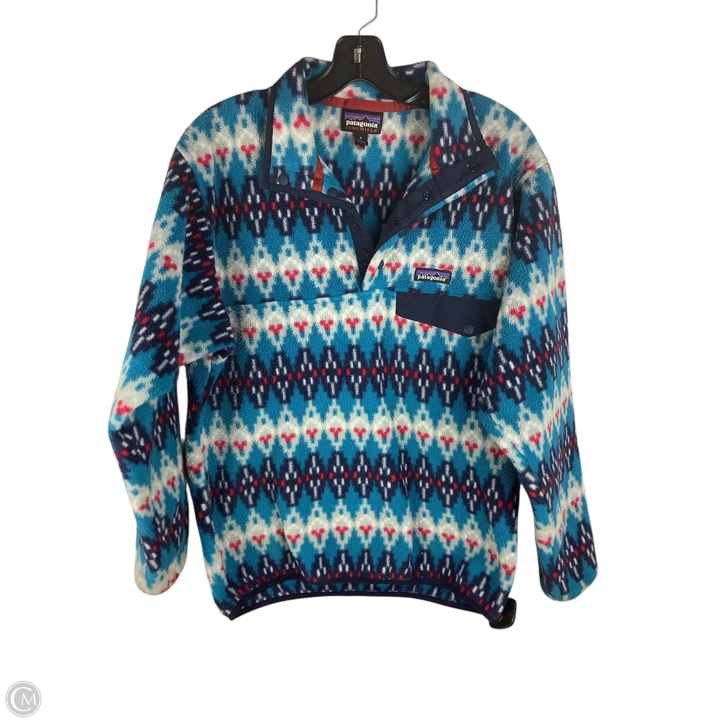 Jacket Fleece By Patagonia In Blue, Size: S