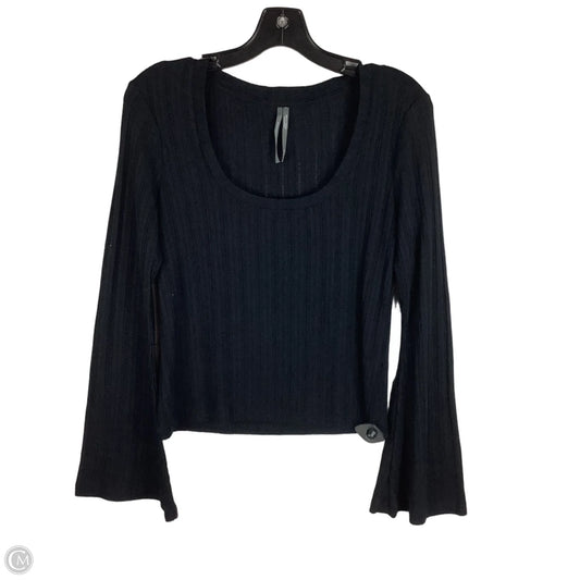 Top Long Sleeve By Anthropologie In Black, Size: M