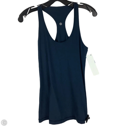 Athletic Tank Top By Lululemon In Navy Estimated Size 6/S