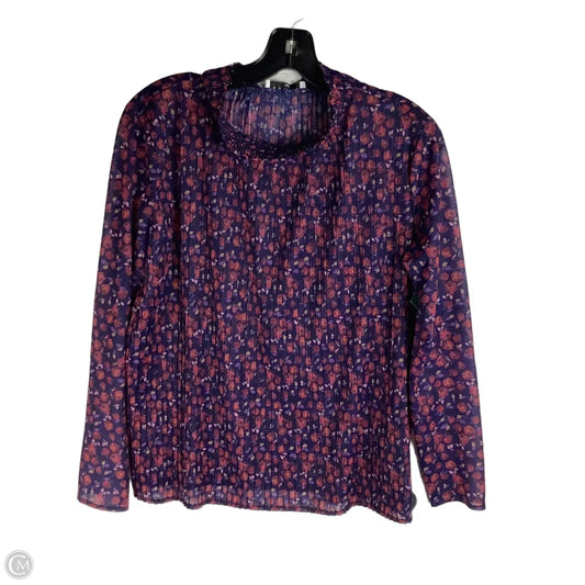 Top Long Sleeve Designer By Sandro In Purple, Size: Estimated S