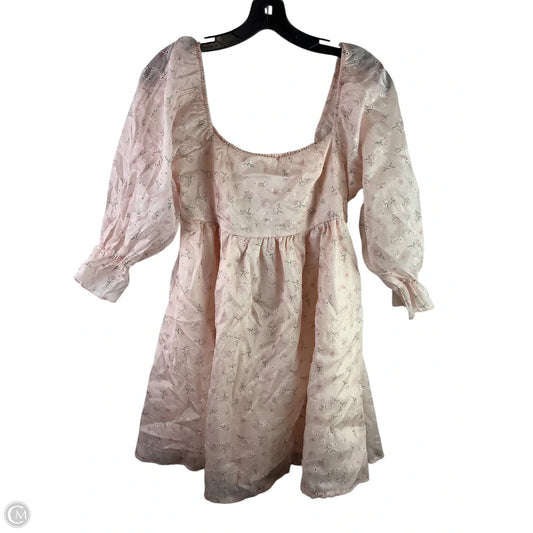 Dress Casual Short By Clothes Mentor In Pink, Size: M