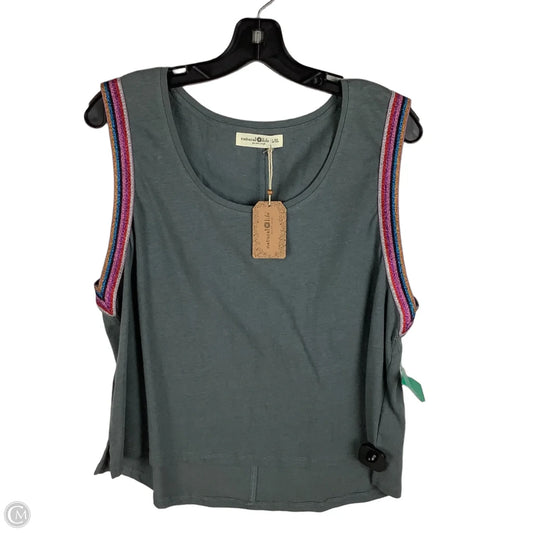 Top Sleeveless By Natural Life In Grey, Size: L/XL
