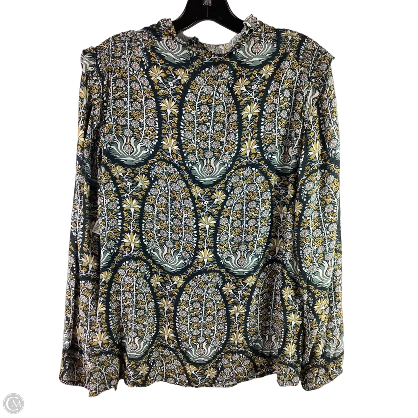 Top Long Sleeve By Spartina In Green, Size: L
