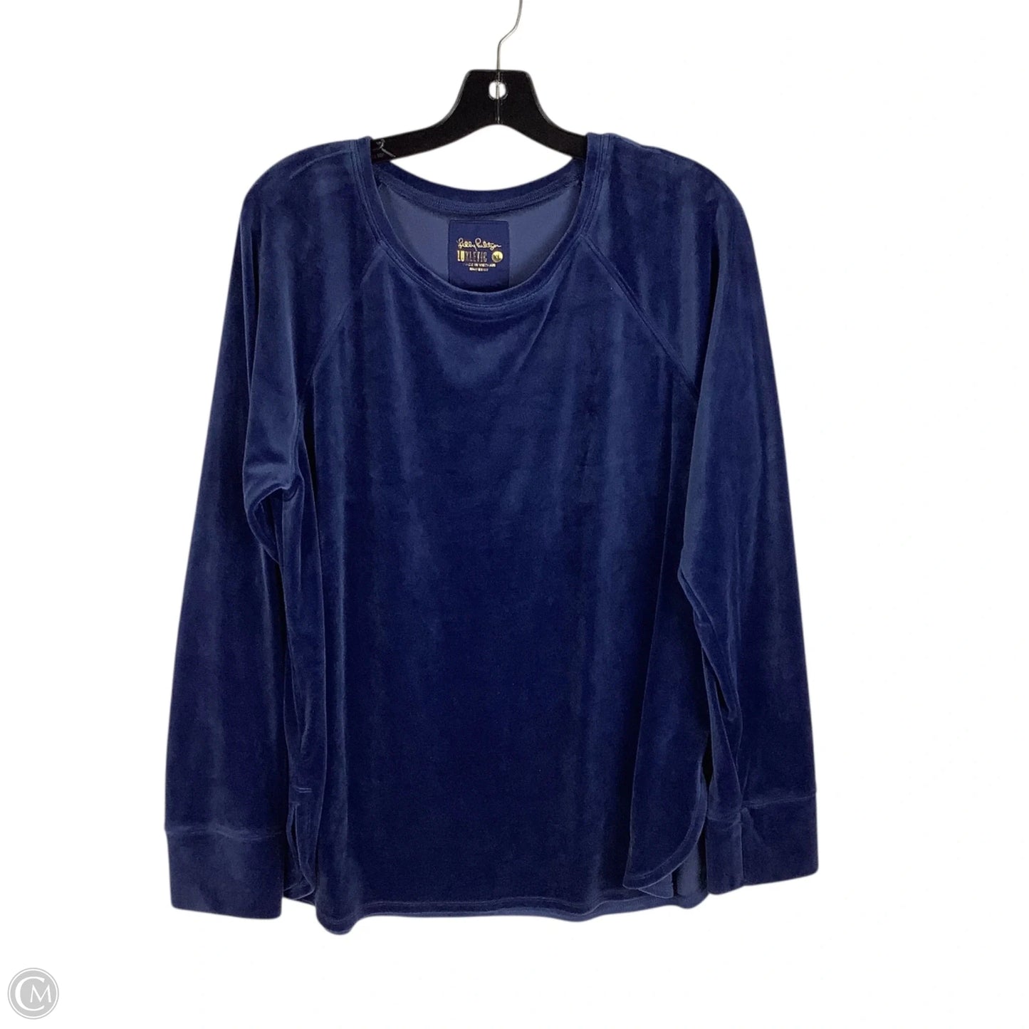 Top Long Sleeve Designer By Lilly Pulitzer In Blue, Size: Xl