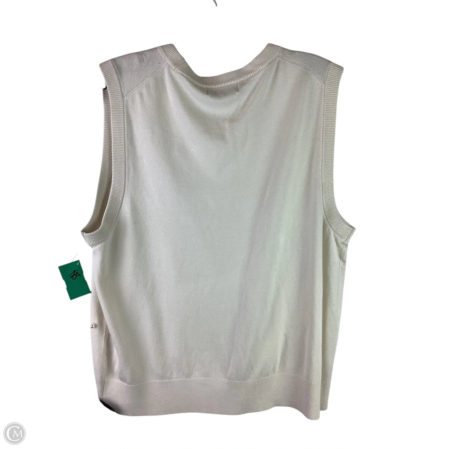 Sweater Designer By Karl Lagerfeld In Beige, Size: L