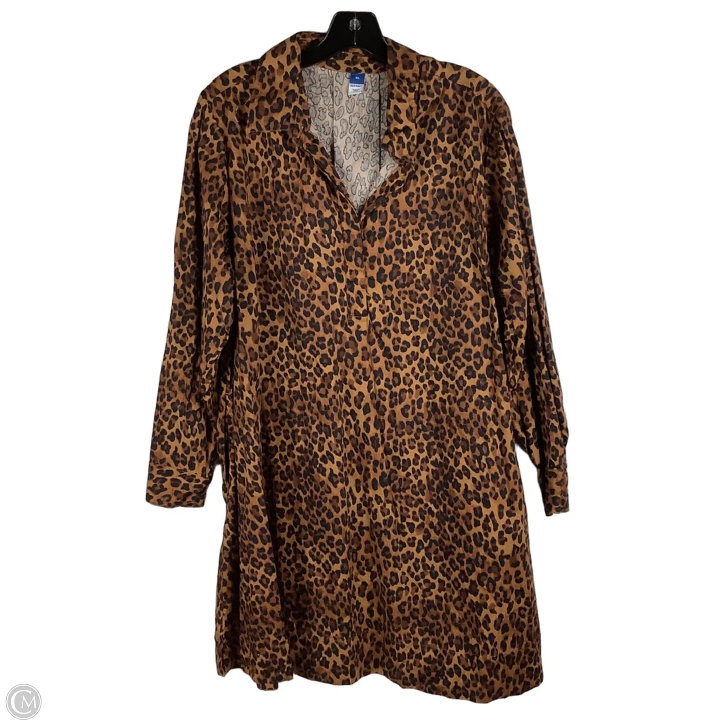 Dress Casual Midi By Old Navy In Animal Print, Size: Xl