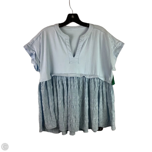 Top Short Sleeve By Clothes Mentor In Blue, Size: M