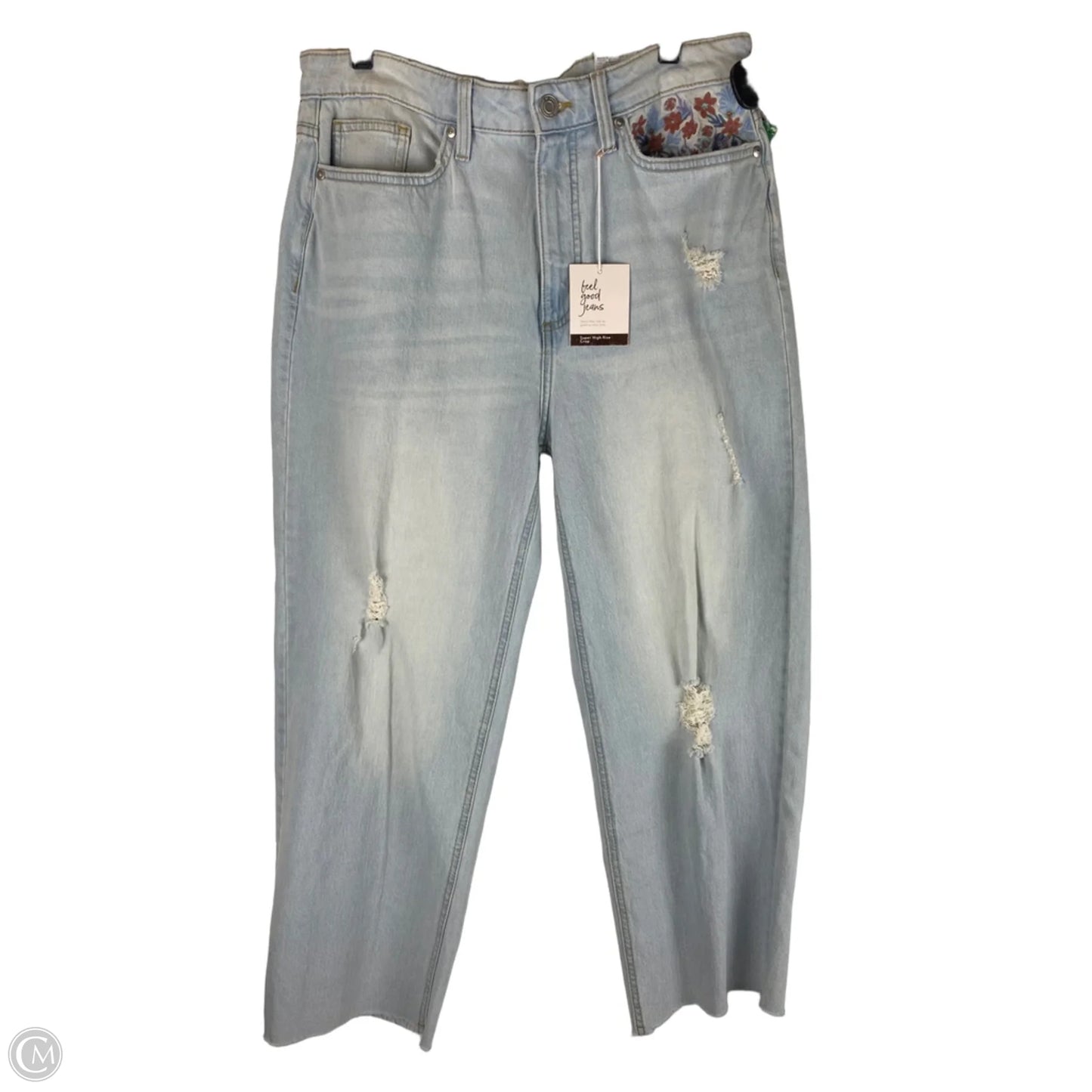 Jeans Straight By Lc Lauren Conrad In Blue Denim, Size: 12