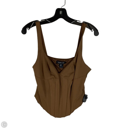 Top Sleeveless By Rachel Zoe In Brown, Size: M