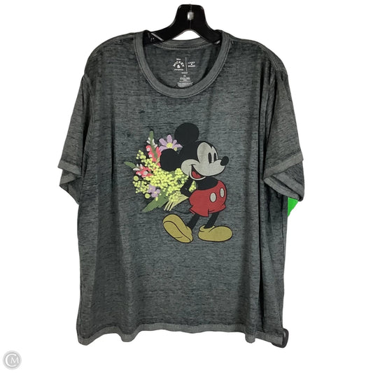 Top Short Sleeve By Lucky Brand In Grey, Size: 2x